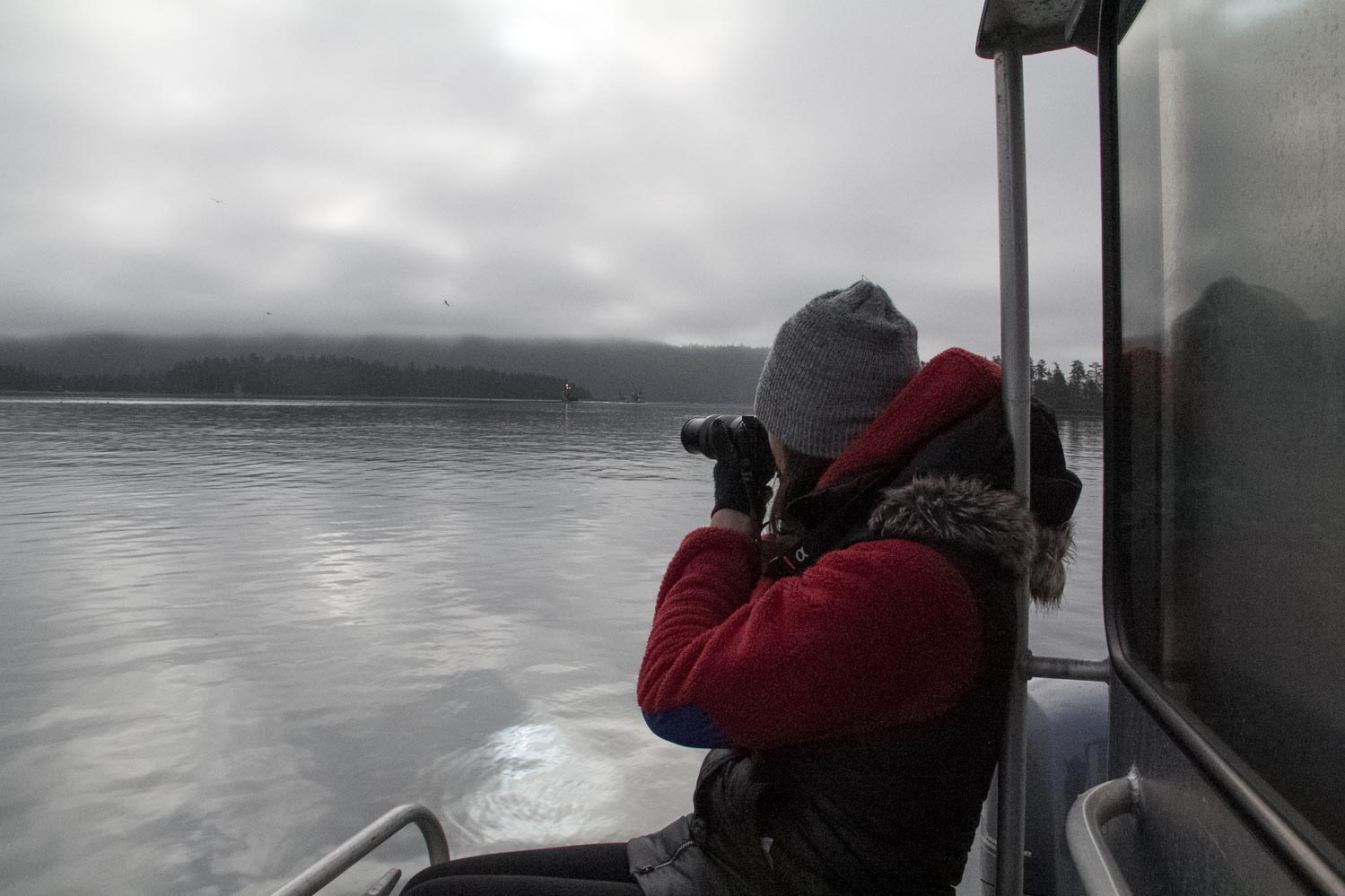 woman, photographer, ocean, alaska